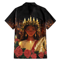 Happy St. Lucy Family Matching Puletasi and Hawaiian Shirt Light of Christ - Wonder Print Shop