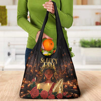 Happy St. Lucy Grocery Bag Light of Christ