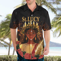 Happy St. Lucy Hawaiian Shirt Light of Christ - Wonder Print Shop