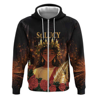 Happy St. Lucy Hoodie Light of Christ - Wonder Print Shop