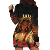 Happy St. Lucy Hoodie Dress Light of Christ - Wonder Print Shop