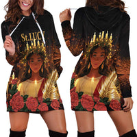 Happy St. Lucy Hoodie Dress Light of Christ - Wonder Print Shop