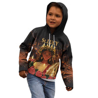 Happy St. Lucy Kid Hoodie Light of Christ - Wonder Print Shop