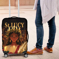 Happy St. Lucy Luggage Cover Light of Christ - Wonder Print Shop
