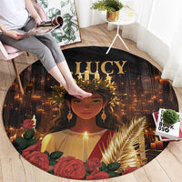 Happy St. Lucy Round Carpet Light of Christ