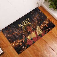 Happy St. Lucy Rubber Doormat Light of Christ - Wonder Print Shop