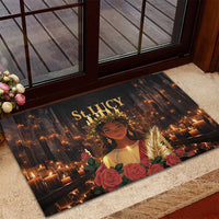 Happy St. Lucy Rubber Doormat Light of Christ - Wonder Print Shop