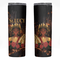 Happy St. Lucy Skinny Tumbler Light of Christ - Wonder Print Shop
