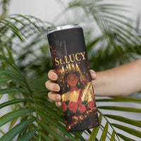 Happy St. Lucy Skinny Tumbler Light of Christ - Wonder Print Shop