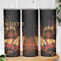 Happy St. Lucy Skinny Tumbler Light of Christ - Wonder Print Shop