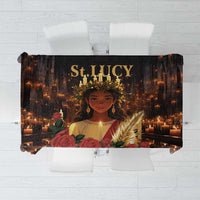 Happy St. Lucy Tablecloth Light of Christ - Wonder Print Shop