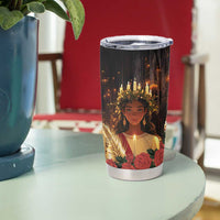 Happy St. Lucy Tumbler Cup Light of Christ - Wonder Print Shop
