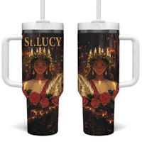 Happy St. Lucy Tumbler With Handle Light of Christ - Wonder Print Shop