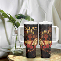 Happy St. Lucy Tumbler With Handle Light of Christ - Wonder Print Shop