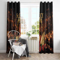 Happy St. Lucy Window Curtain Light of Christ - Wonder Print Shop