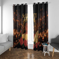 Happy St. Lucy Window Curtain Light of Christ - Wonder Print Shop