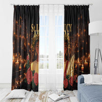 Happy St. Lucy Window Curtain Light of Christ - Wonder Print Shop