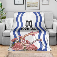 Custom Slovenia Independence Day Blanket The Olm With Carnation Flowers