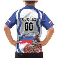 Custom Slovenia Independence Day Family Matching Mermaid Dress and Hawaiian Shirt The Olm With Carnation Flowers - Wonder Print Shop