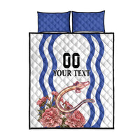 Custom Slovenia Independence Day Quilt Bed Set The Olm With Carnation Flowers - Wonder Print Shop