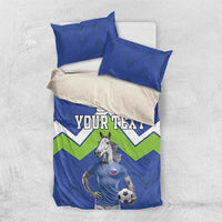 Custom Slovenia Football Bedding Set Lipizzaner Horse Sport Style - Wonder Print Shop