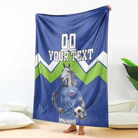 Custom Slovenia Football Blanket Lipizzaner Horse Sport Style