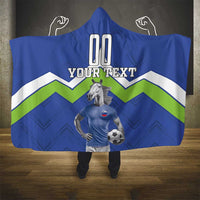 Custom Slovenia Football Hooded Blanket Lipizzaner Horse Sport Style