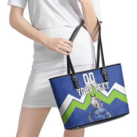 Custom Slovenia Football Leather Tote Bag Lipizzaner Horse Sport Style - Wonder Print Shop