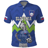 Custom Slovenia Football Polo Shirt Lipizzaner Horse Sport Style - Wonder Print Shop