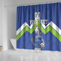 Custom Slovenia Football Shower Curtain Lipizzaner Horse Sport Style