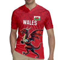 Custom Wales Rugby Rugby Jersey Welsh Dragon Mascot Red Version - Wonder Print Shop