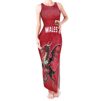 Custom Wales Rugby Tank Maxi Dress Welsh Dragon Mascot Red Version - Wonder Print Shop