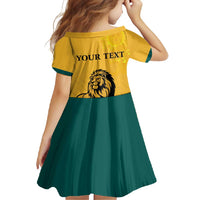 Personalized Sri Lanka Independence Day 1948 Family Matching Short Sleeve Bodycon Dress and Hawaiian Shirt Lion With Traditional Sun Face - Wonder Print Shop