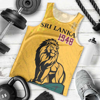Personalized Sri Lanka Independence Day 1948 Men Tank Top Lion With Traditional Sun Face - Wonder Print Shop