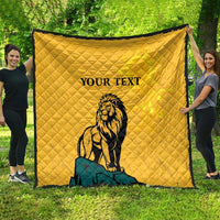 Personalized Sri Lanka Independence Day 1948 Quilt Lion With Traditional Sun Face - Wonder Print Shop