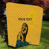 Personalized Sri Lanka Independence Day 1948 Quilt Lion With Traditional Sun Face - Wonder Print Shop