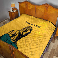 Personalized Sri Lanka Independence Day 1948 Quilt Lion With Traditional Sun Face - Wonder Print Shop