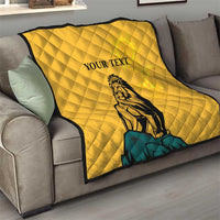 Personalized Sri Lanka Independence Day 1948 Quilt Lion With Traditional Sun Face - Wonder Print Shop