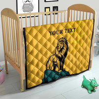 Personalized Sri Lanka Independence Day 1948 Quilt Lion With Traditional Sun Face - Wonder Print Shop