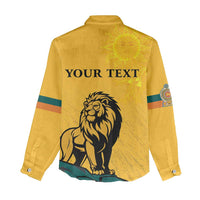Personalized Sri Lanka Independence Day 1948 Women Casual Shirt Lion With Traditional Sun Face - Wonder Print Shop
