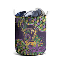 Six Seven Mardi Gras Laundry Basket 67 Carnival Mask Beads - Wonder Print Shop
