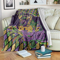 Six Seven Mardi Gras Blanket 67 Carnival Mask Beads - Wonder Print Shop