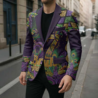 Six Seven Mardi Gras Blazer 67 Carnival Mask Beads - Wonder Print Shop