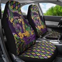 Six Seven Mardi Gras Car Seat Cover 67 Carnival Mask Beads - Wonder Print Shop