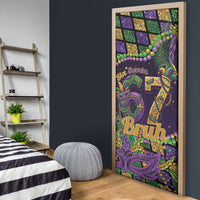 Six Seven Mardi Gras Door Cover 67 Carnival Mask Beads - Wonder Print Shop