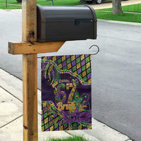 Six Seven Mardi Gras Garden Flag 67 Carnival Mask Beads - Wonder Print Shop