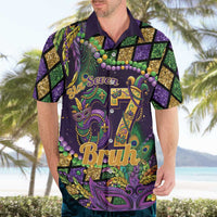 Six Seven Mardi Gras Hawaiian Shirt 67 Carnival Mask Beads - Wonder Print Shop