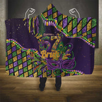 Six Seven Mardi Gras Hooded Blanket 67 Carnival Mask Beads - Wonder Print Shop