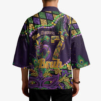 Six Seven Mardi Gras Kimono 67 Carnival Mask Beads - Wonder Print Shop