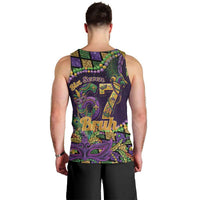 Six Seven Mardi Gras Men Tank Top 67 Carnival Mask Beads - Wonder Print Shop
